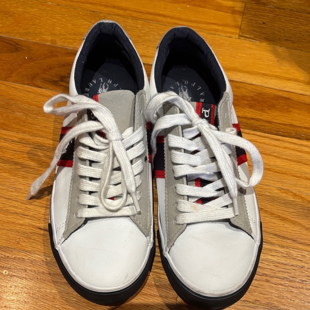 Polo Stylish White and Gray Kids Sneakers